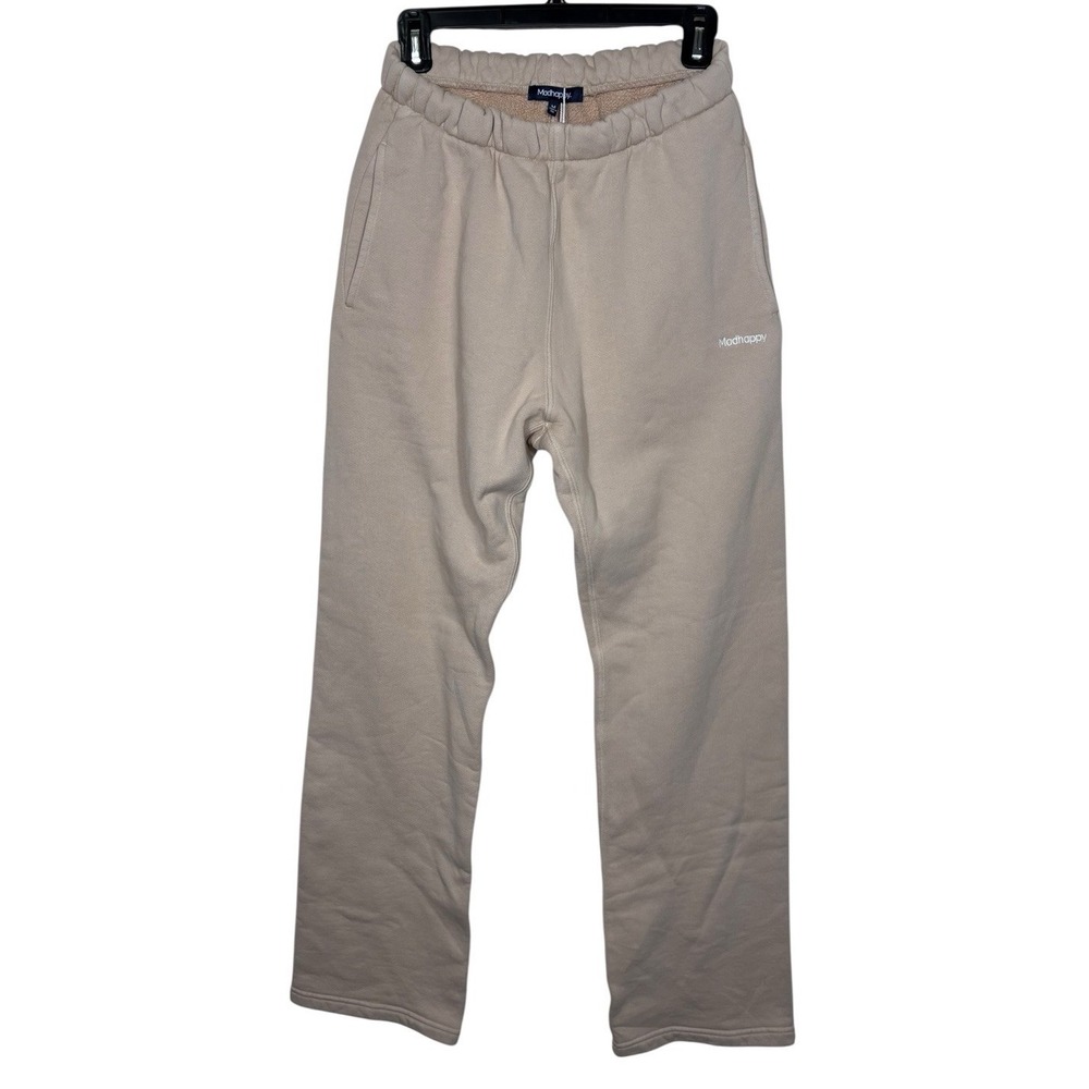 Madhappy Classics Straight Leg Fleece Sweatpants Tan Men's Size Medium